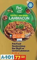 PEK FOOD DONDURULMUŞ NAR EKŞİLİ VE CEVİZLİ LAHMACUN 6X55G